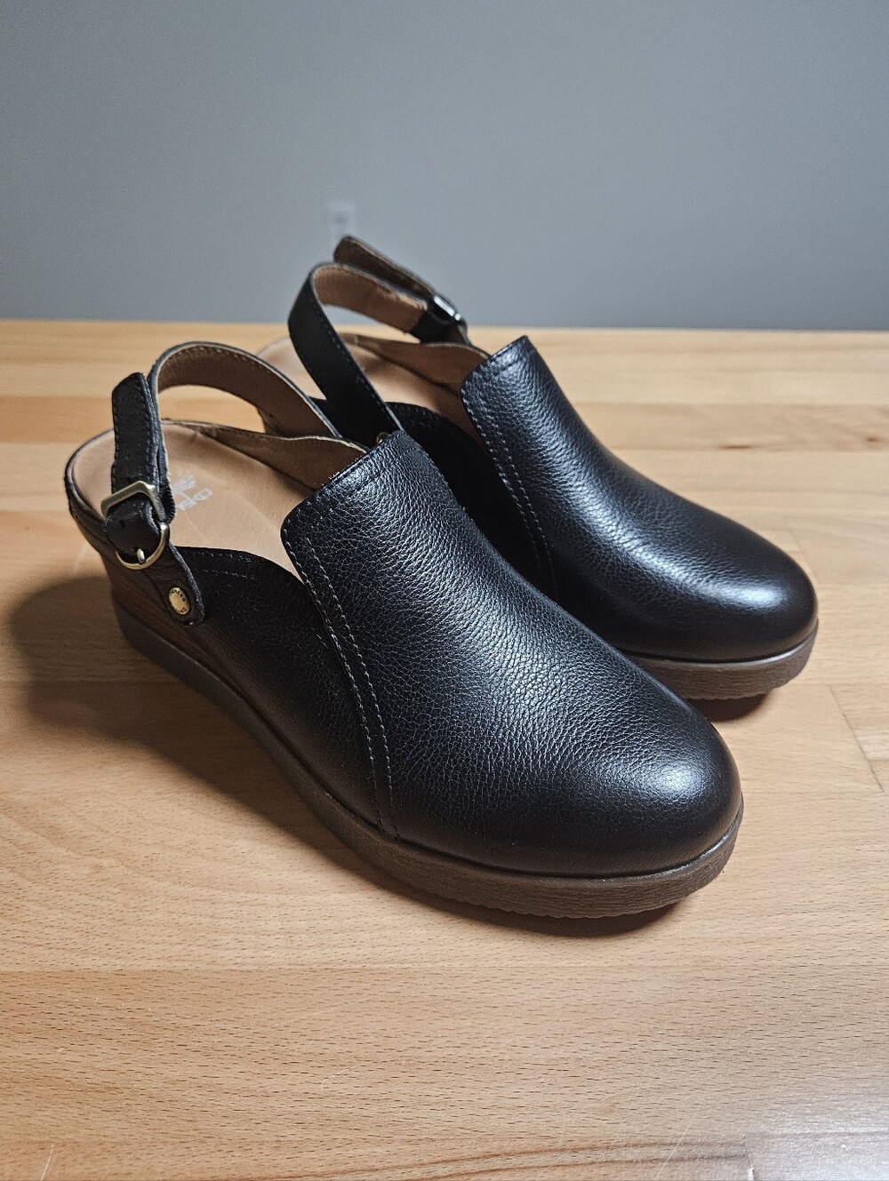 Dansko Sheridan Waterproof Milled Slingback Platform Wedge Clogs 37 6.5/7